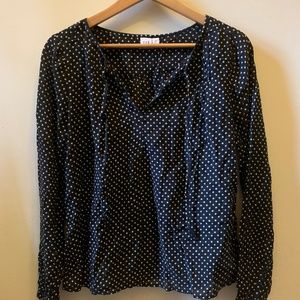 Loose fit Tie-Neck blouse